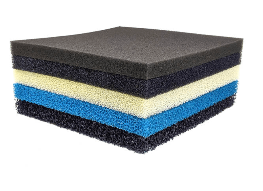 Square Sponge Filter mat (black,blue,yellow)